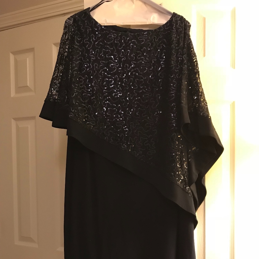 Navy R&M Richards Cocktail Evening Dress Size 14
